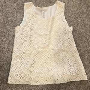 J crew eyelet tank